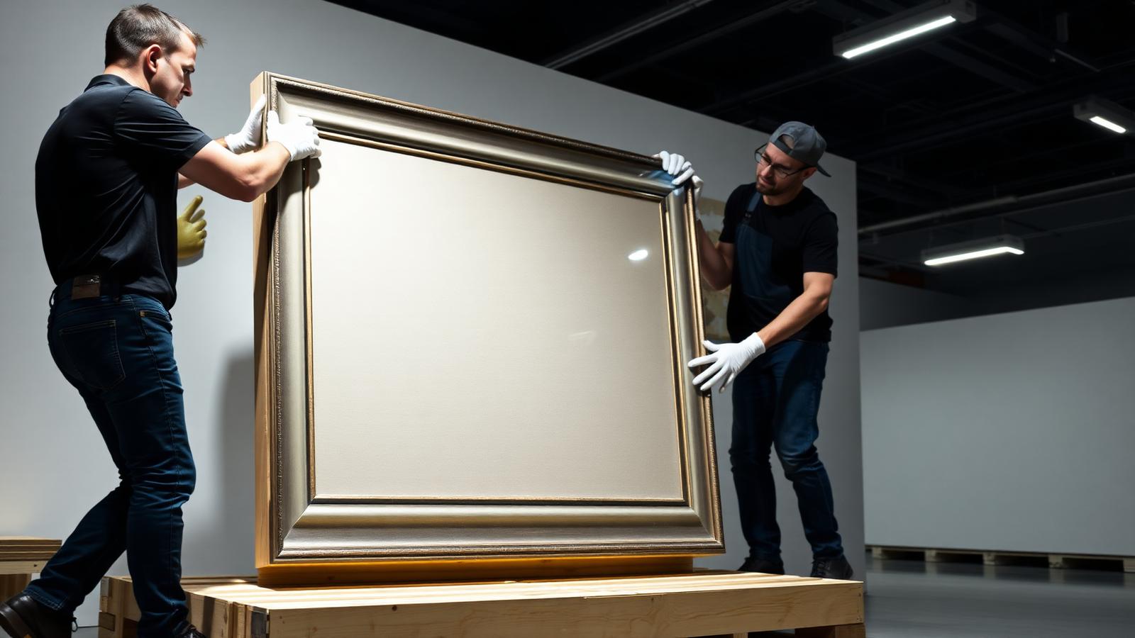 White Glove Services in action, High value items, art, and antiques.